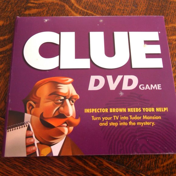 Clue DVD board game Inspector Brown deduction murder-mystery interactive DVD's - Picture 16 of 16
